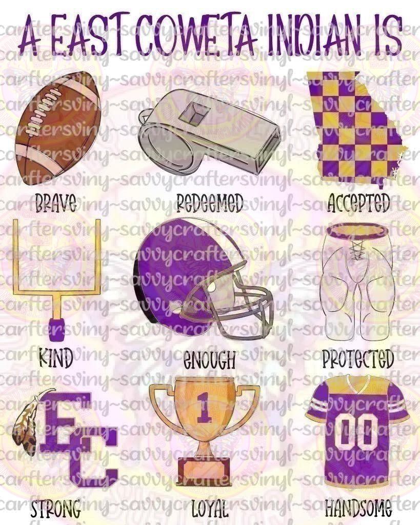 A East Coweta Indian Is - Savvy Crafters Vinyl & Gifts