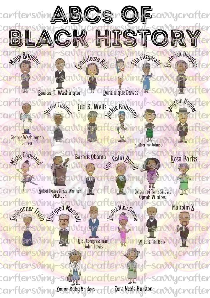 ABC's Of Black History - Savvy Crafters Vinyl & Gifts