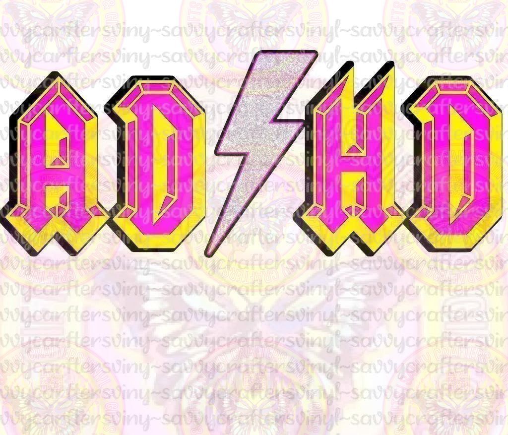 ADHD Pink - Savvy Crafters Vinyl & Gifts