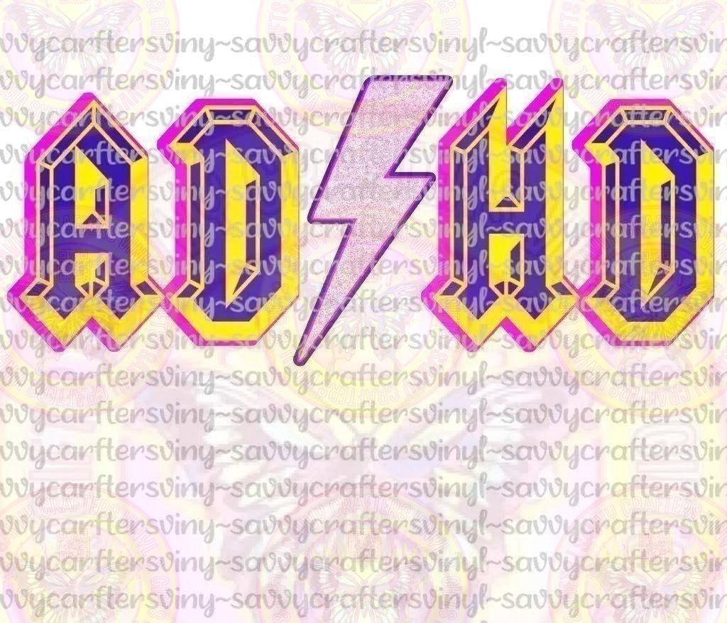 ADHD Purple - Savvy Crafters Vinyl & Gifts