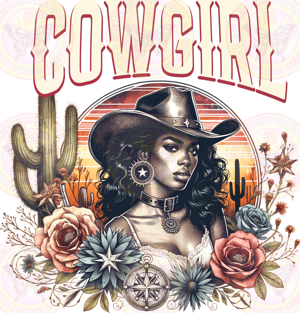 African American Cowgirls Sunset - Savvy Crafters Vinyl & Gifts