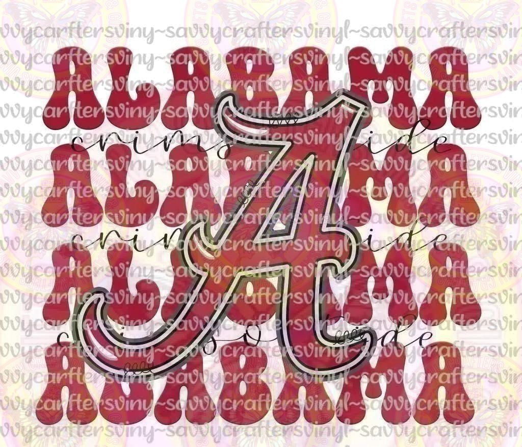 Alabama Crimson Tide A - Savvy Crafters Vinyl & Gifts