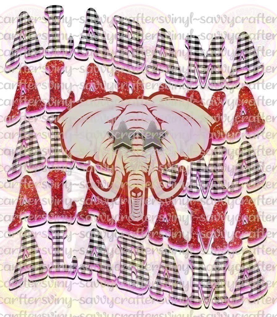 Alabama Elephant Stars - Savvy Crafters Vinyl & Gifts