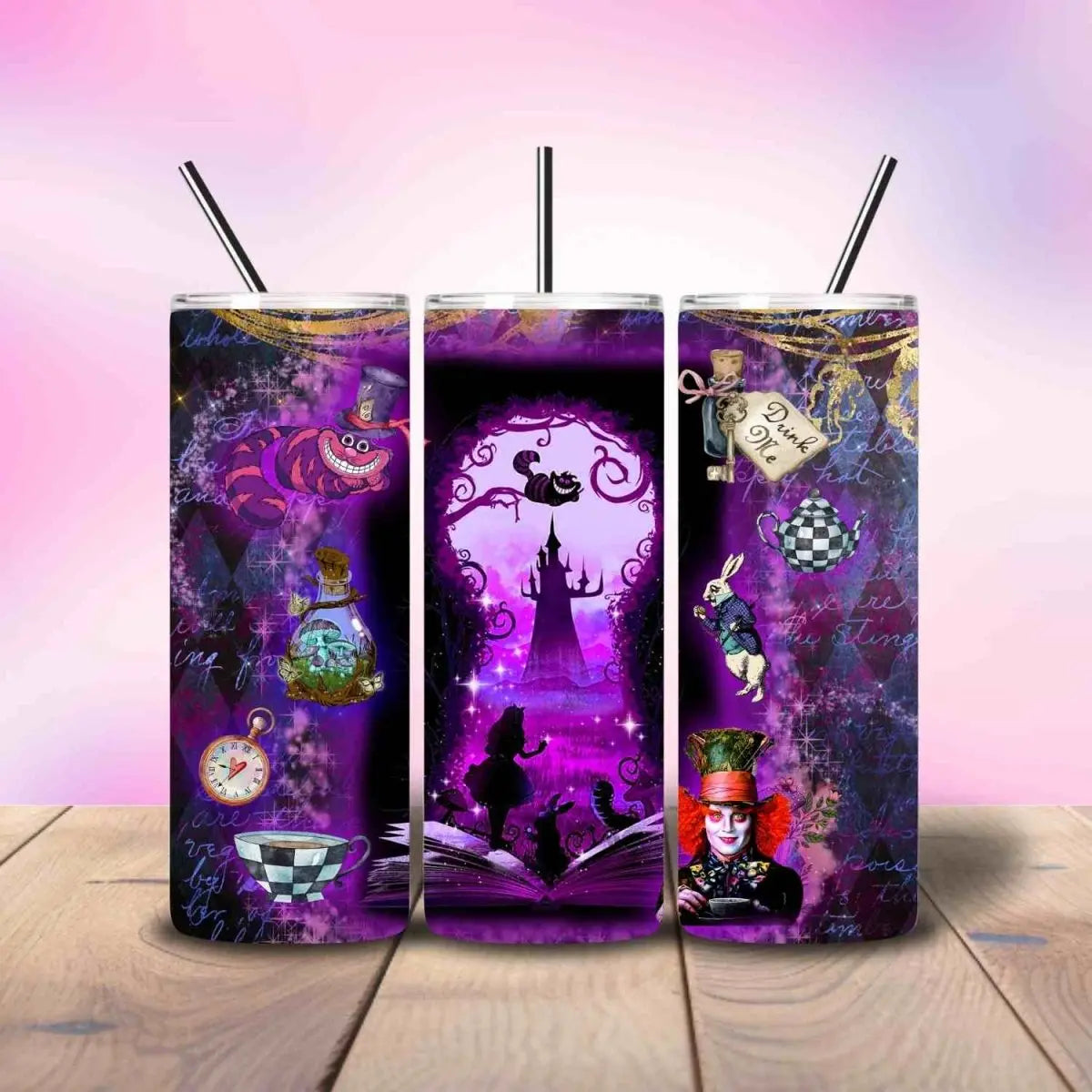 Alice Purple Madness - Fully Completed Tumbler Skinny Straight 20/30oz - Savvy Crafters Vinyl & Gifts