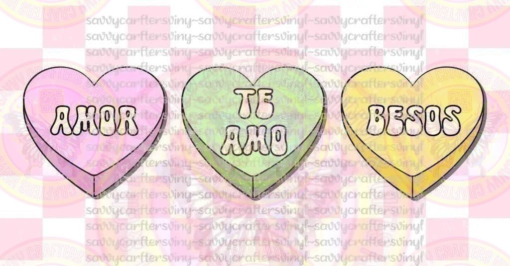All My Love Conversation Hearts - Savvy Crafters Vinyl & Gifts