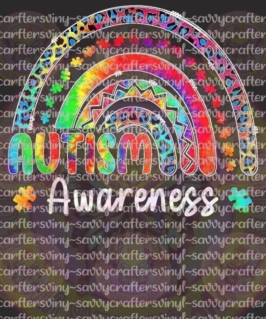 Autism Awareness Rainbow - Savvy Crafters Vinyl & Gifts