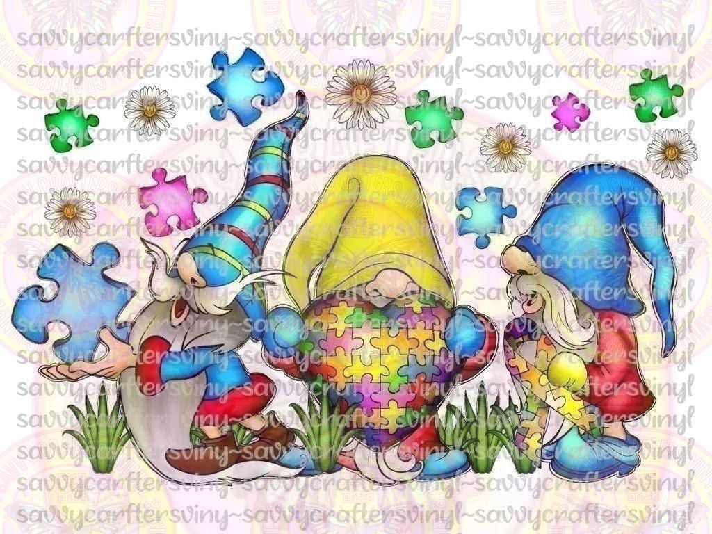 Autism Gnome Heart - Savvy Crafters Vinyl & Gifts