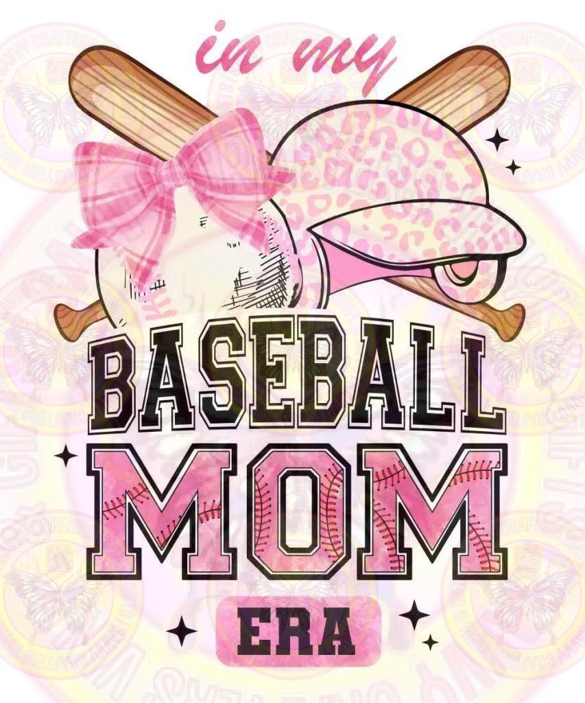 Baseball Mom Era Pink Coquette Full Color Transfer - Savvy Crafters Vinyl & Gifts