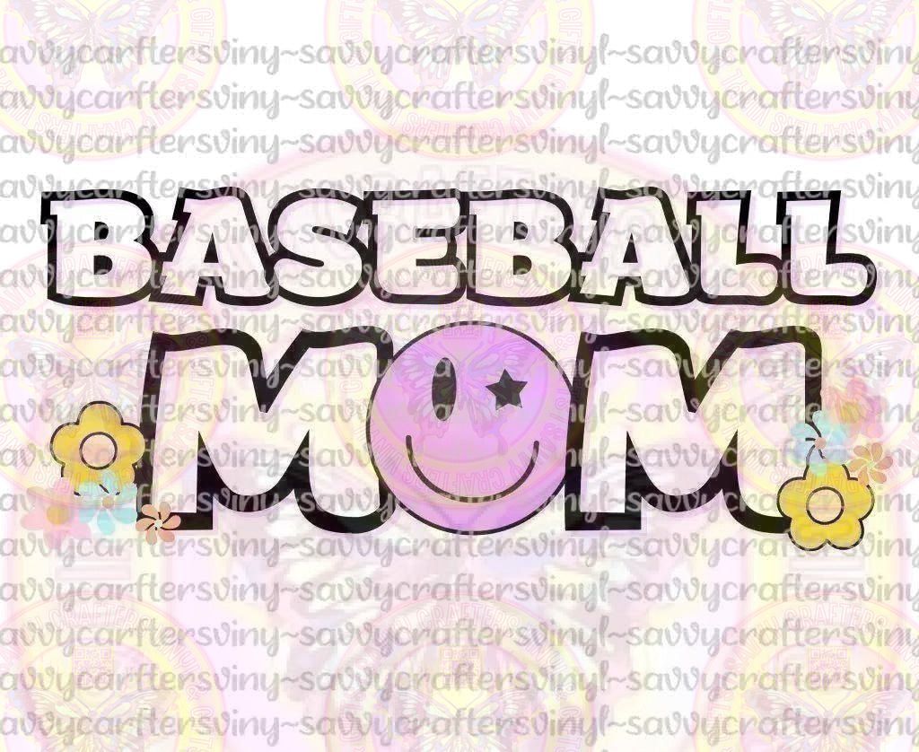 Baseball Mom Pastel - Savvy Crafters Vinyl & Gifts