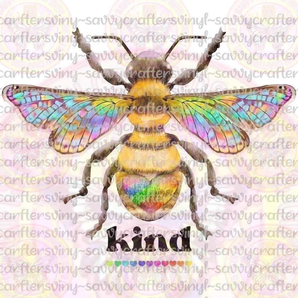 Bee Kind Bumblebee - Pride - Savvy Crafters Vinyl & Gifts