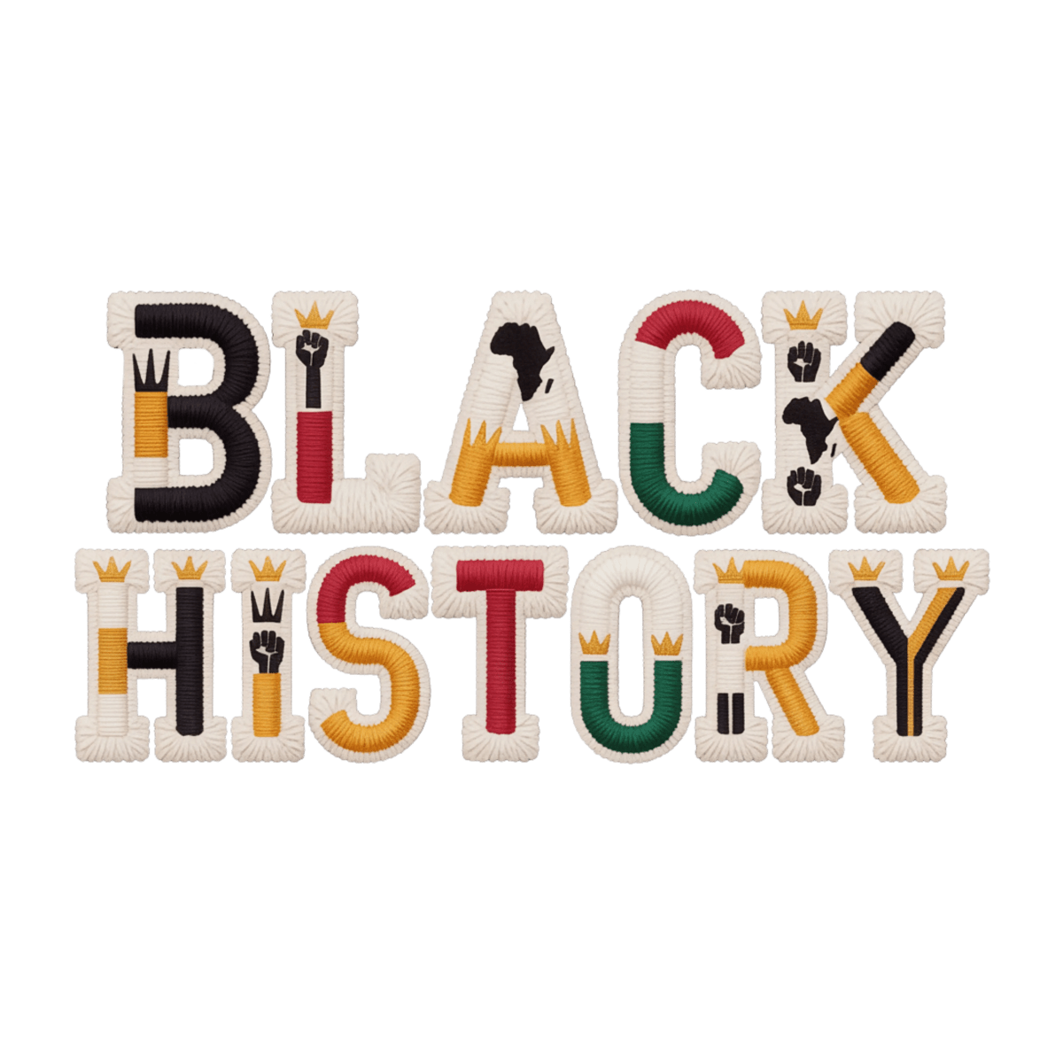 Black History Bow Faux Patch - Savvy Crafters Vinyl & Gifts
