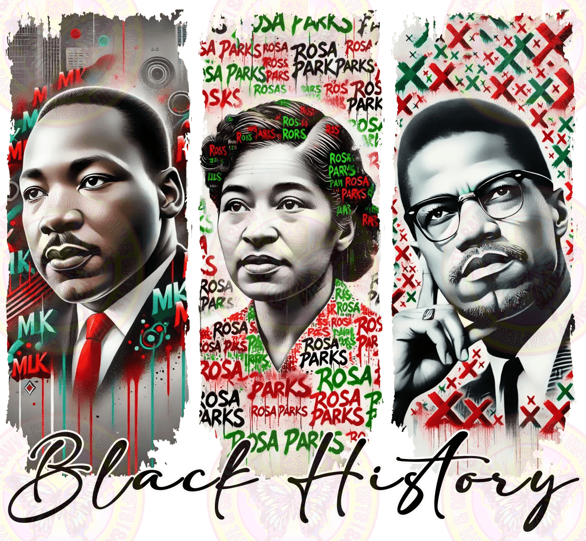 Black History King Rosa Malcom - Savvy Crafters Vinyl & Gifts