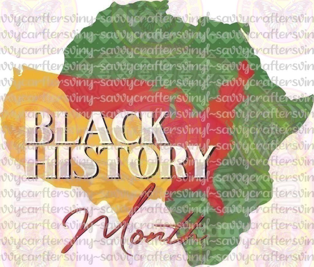 Black History Month America - Africa - Savvy Crafters Vinyl & Gifts
