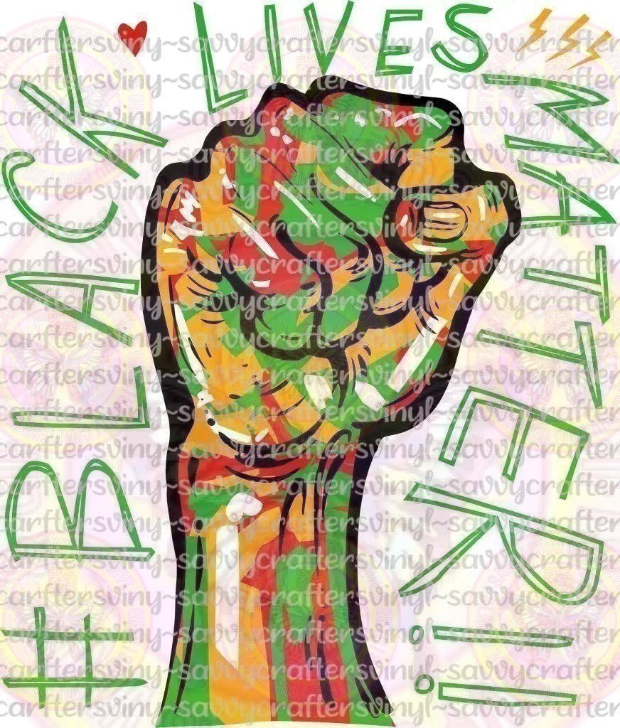 Black Lives matter Hashtag Fist - Savvy Crafters Vinyl & Gifts