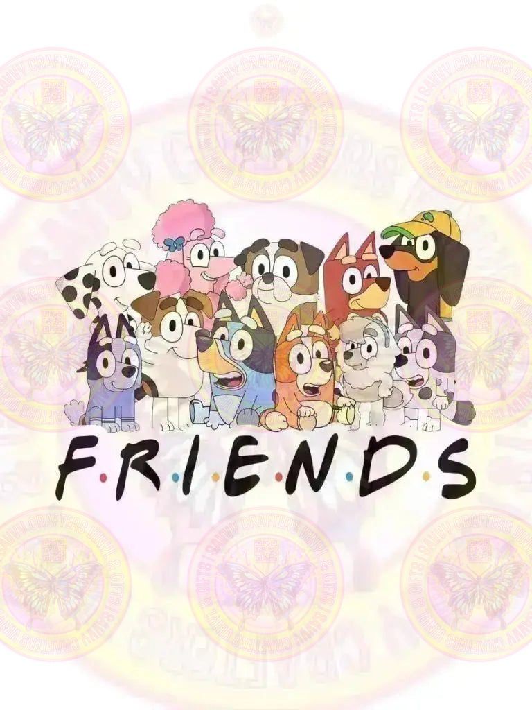 Blue Dog Friends DTF Transfer - Savvy Crafters Vinyl & Gifts