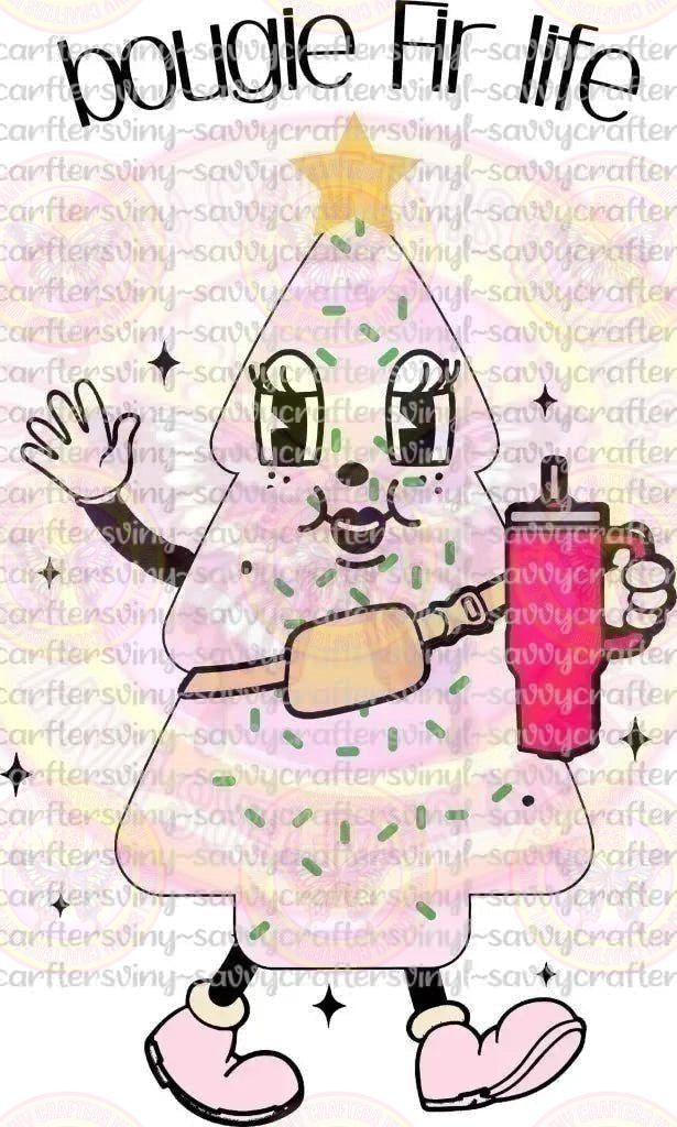Bougie Fir Life Light Pink - Savvy Crafters Vinyl & Gifts