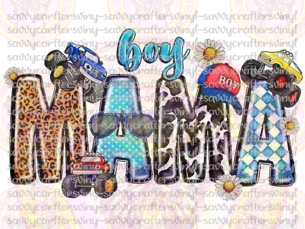 Boy Mama Trucks - Savvy Crafters Vinyl & Gifts