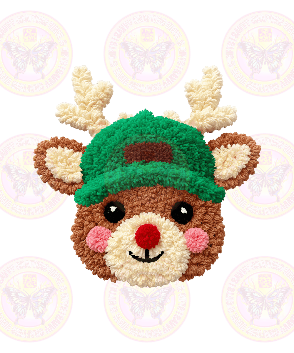 Boy Reindeer Faux Chenille - Savvy Crafters Vinyl & Gifts