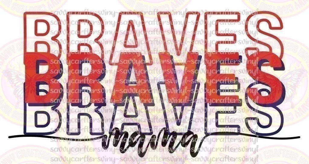 Braves Mama Baseball - Savvy Crafters Vinyl & Gifts