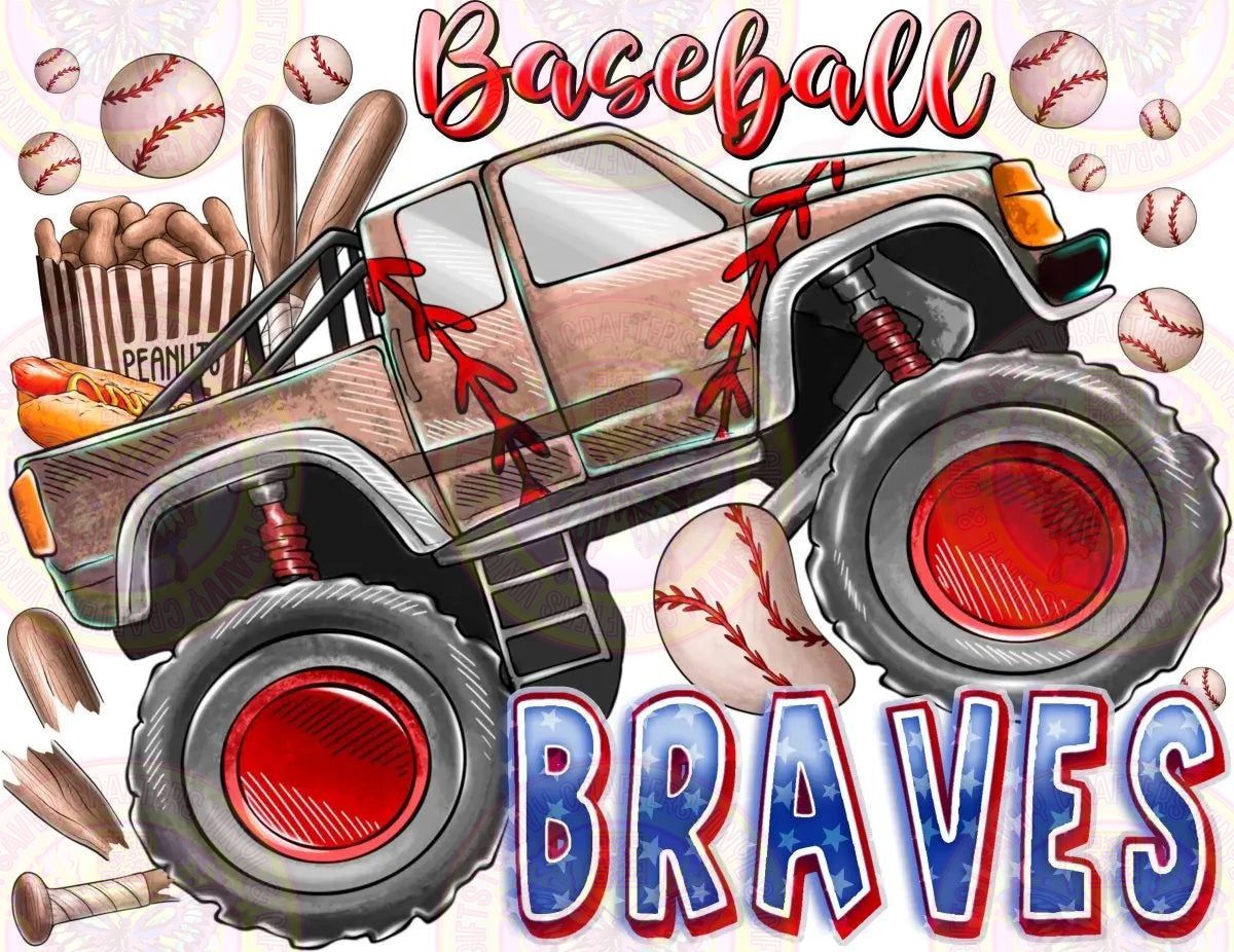 Braves Monster Truck - Savvy Crafters Vinyl & Gifts