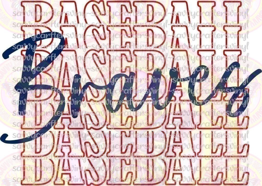 Braves Repeat baseball - Savvy Crafters Vinyl & Gifts