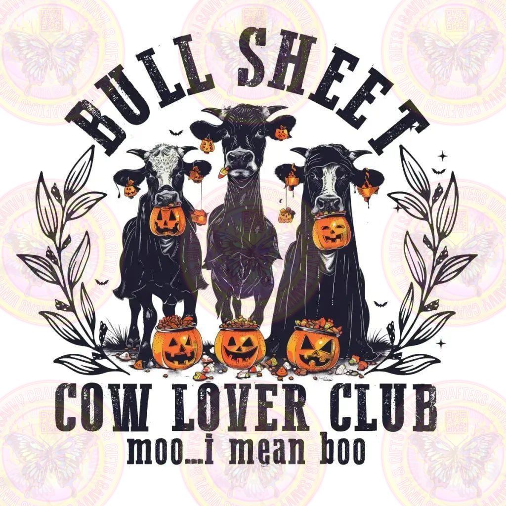 Bull Sheet Funny Halloween Cows Black - Savvy Crafters Vinyl & Gifts