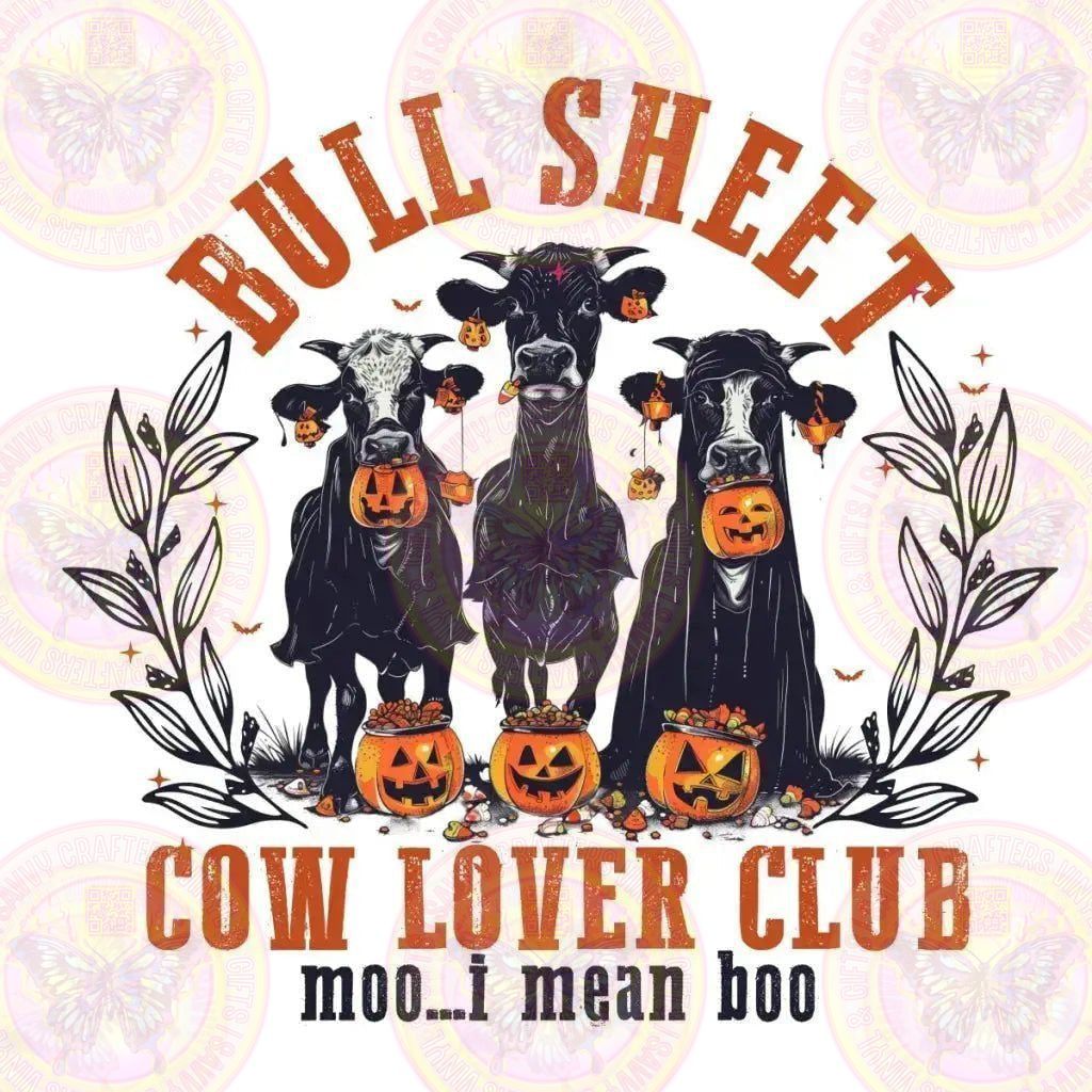 Bull Sheet Funny Halloween Cows Orange - Savvy Crafters Vinyl & Gifts