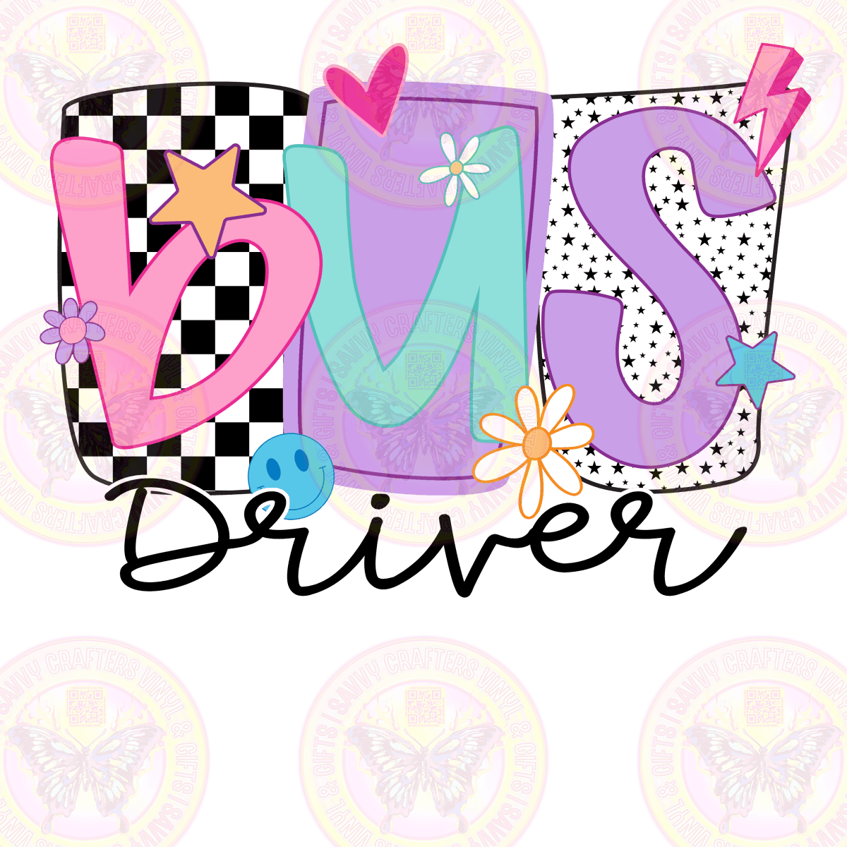 Bus Driver Trendy - Savvy Crafters Vinyl & Gifts