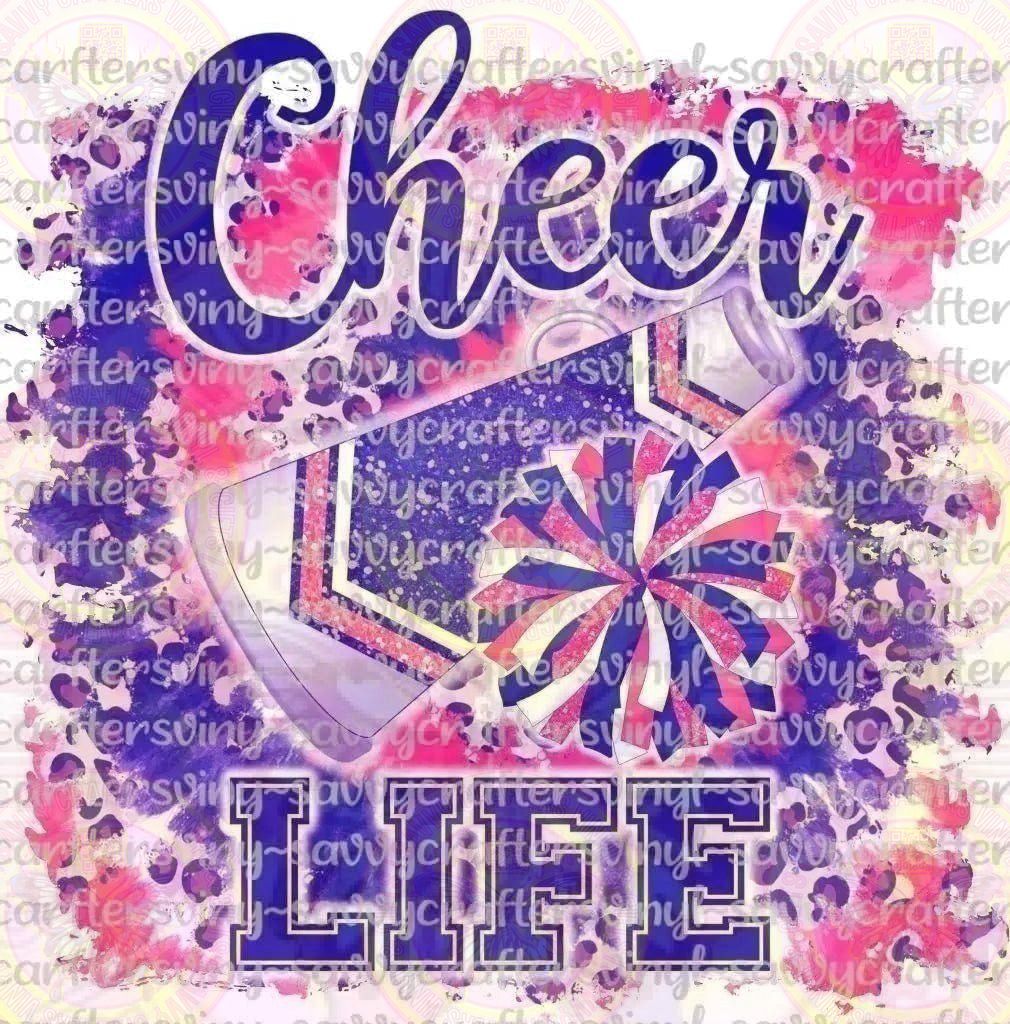 Cheer Life Hot Pink - Savvy Crafters Vinyl & Gifts