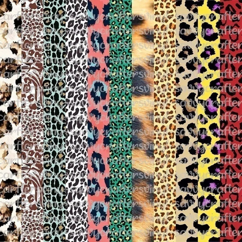 Cheetah/Leopard Collection 4 (11 Colors) - Savvy Crafters Vinyl & Gifts