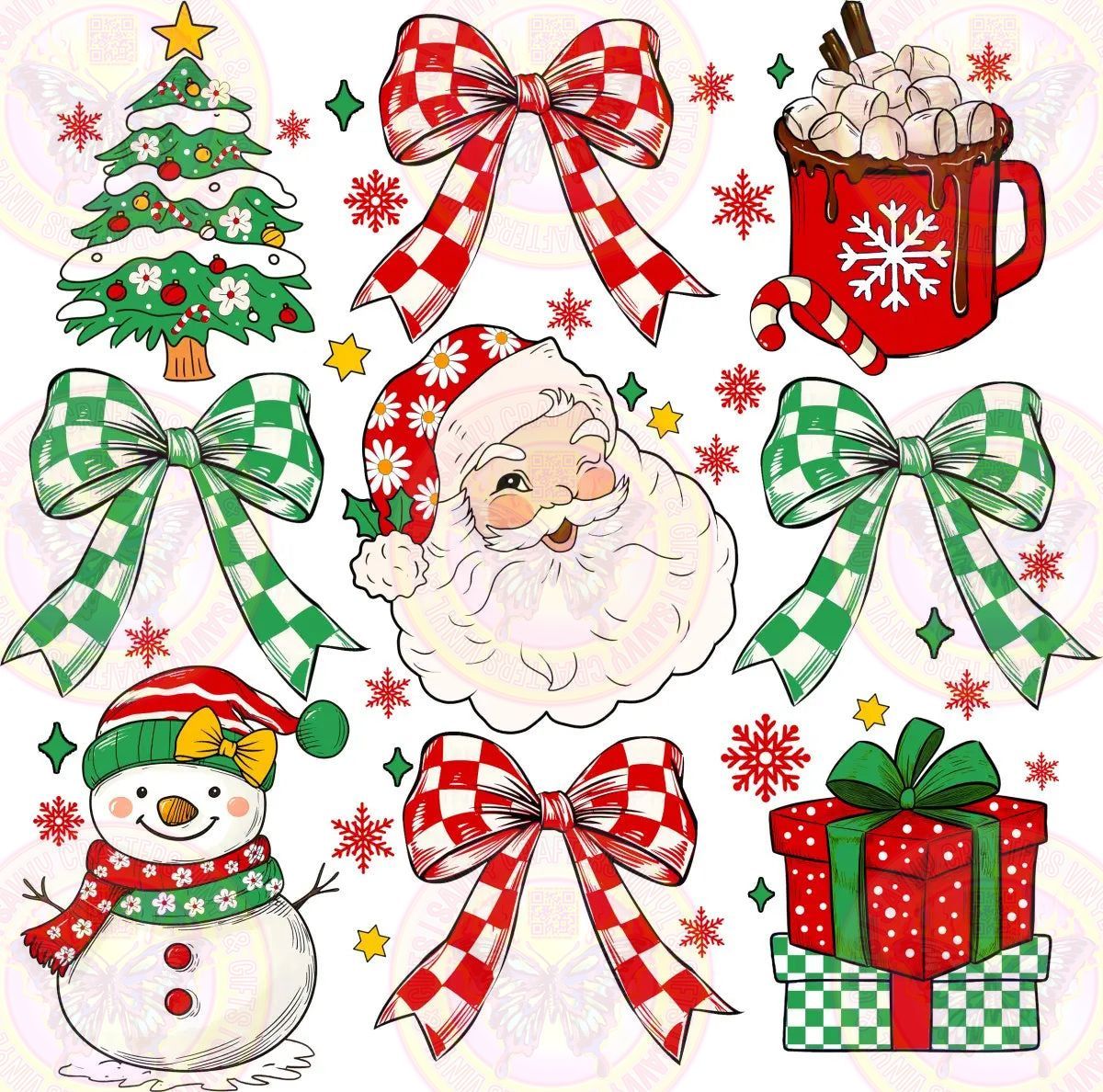 Christmas Coquette Trendy Presents DTF Transfer - Savvy Crafters Vinyl & Gifts