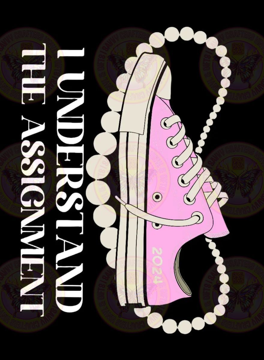 Chucks and Pearls Pastel Pink - Savvy Crafters Vinyl & Gifts