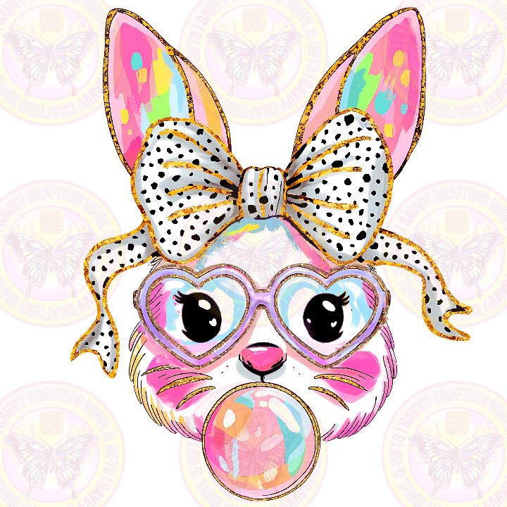 Colorful Easter Bubblegum Bunny - Savvy Crafters Vinyl & Gifts