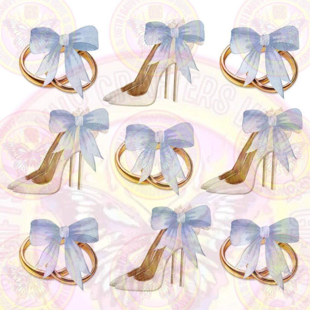 Coquette Bride Blue Full Color Transfer - Savvy Crafters Vinyl & Gifts