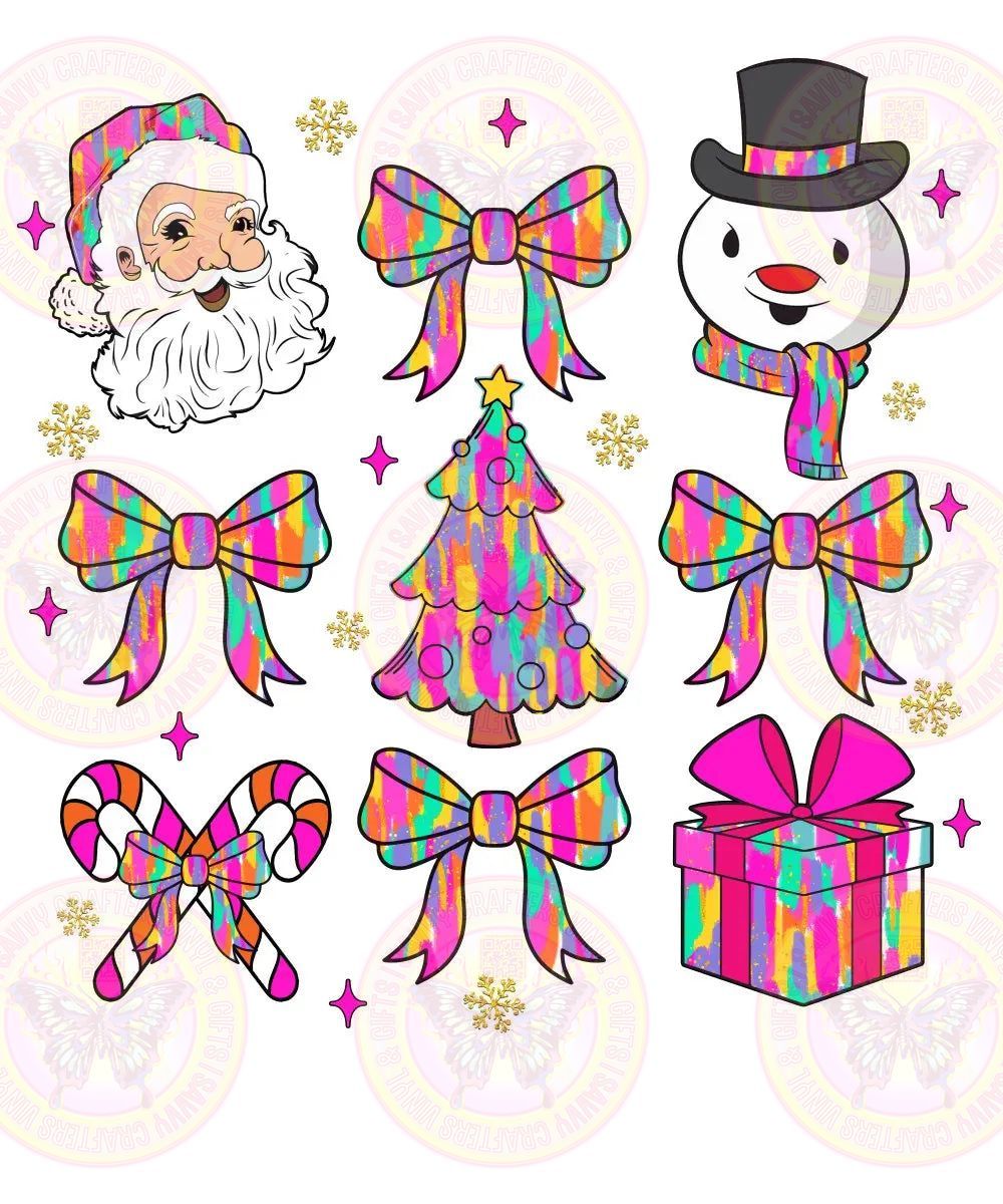 Coquette Brushstroke Christmas Theme - Savvy Crafters Vinyl & Gifts