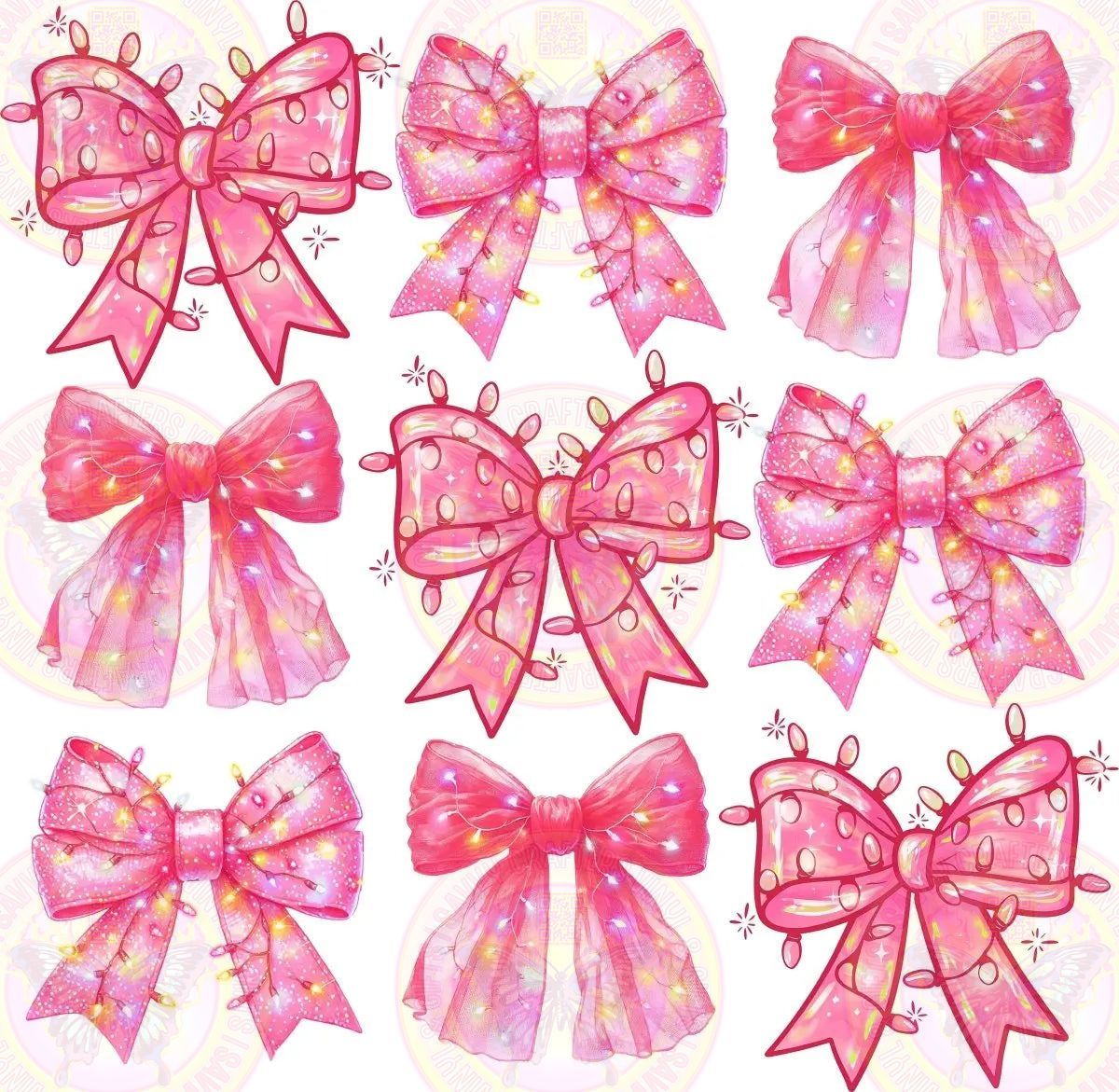 Coquette Christmas Fairy Bows - Savvy Crafters Vinyl & Gifts
