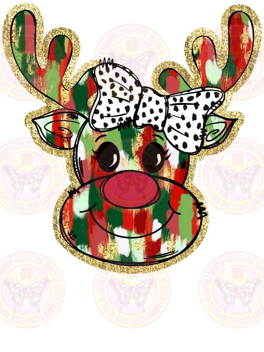 Coquette Reindeer Girl - Savvy Crafters Vinyl & Gifts