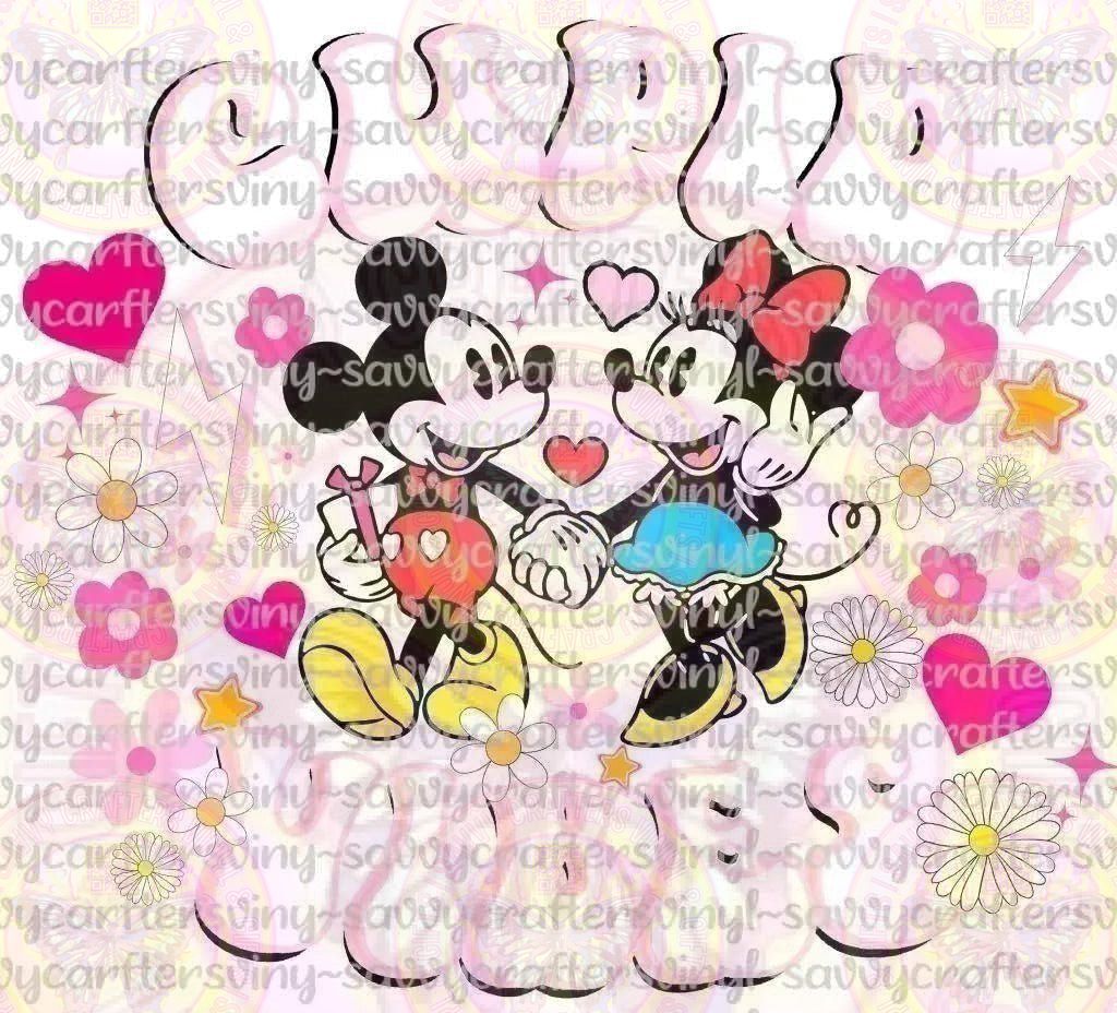 Cupid Vibes Mickey Minnie - Savvy Crafters Vinyl & Gifts