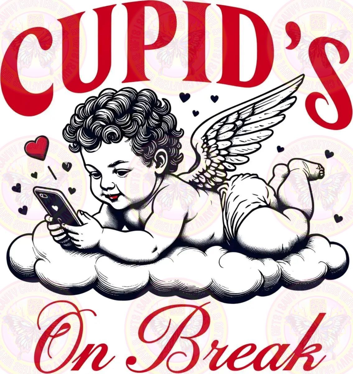 Cupid's on a Break - Savvy Crafters Vinyl & Gifts