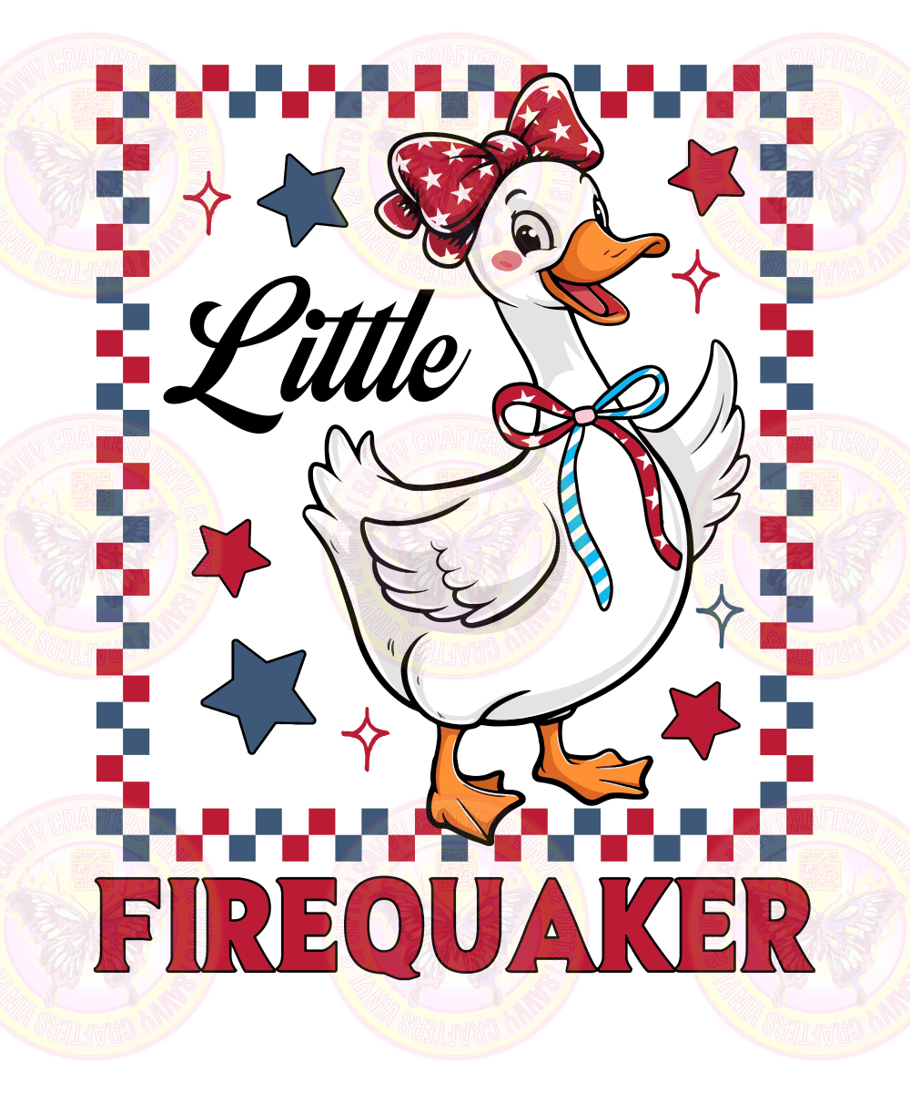 Cute FireQuacker Girl - Savvy Crafters Vinyl & Gifts