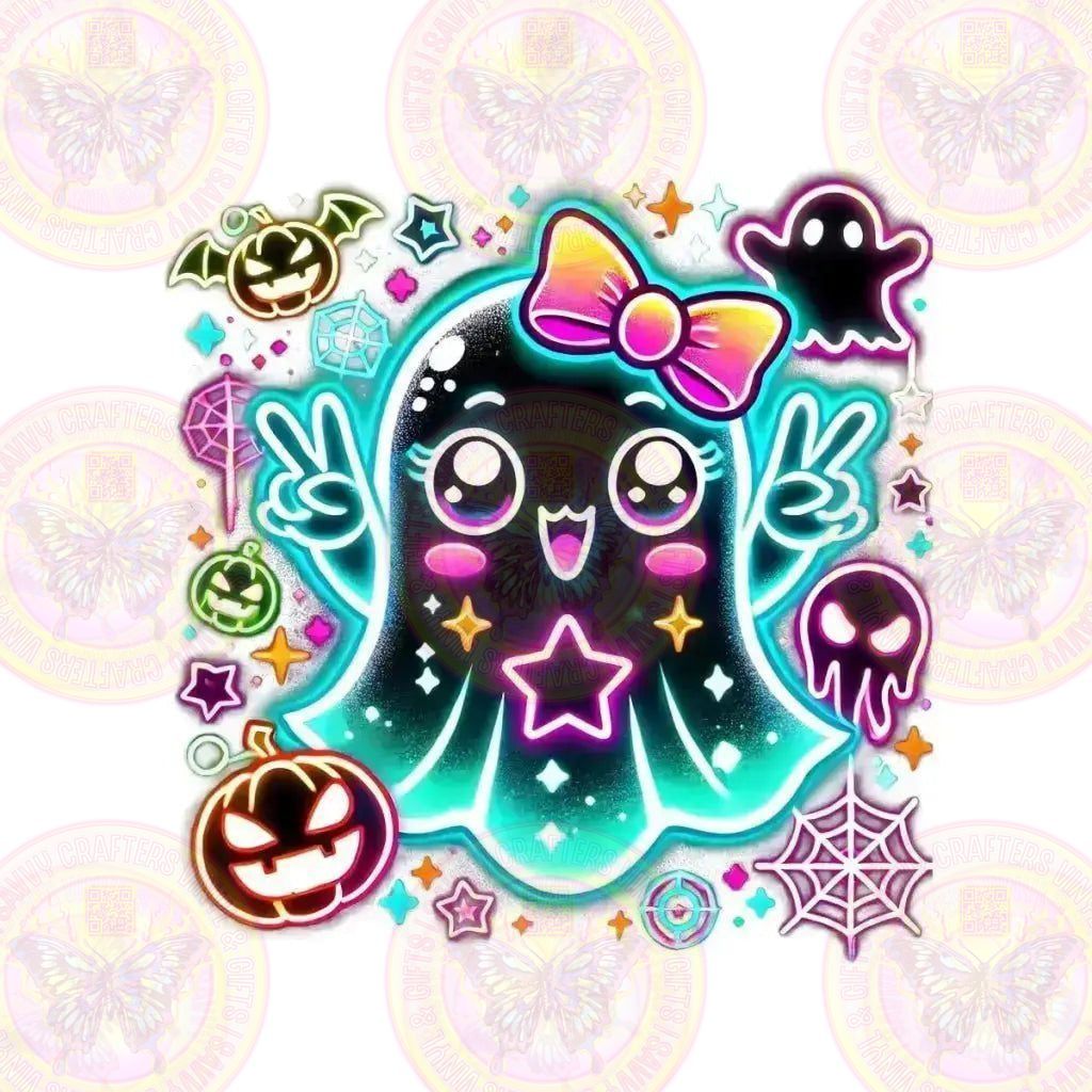 Cutie Girl Ghost Neon - Savvy Crafters Vinyl & Gifts