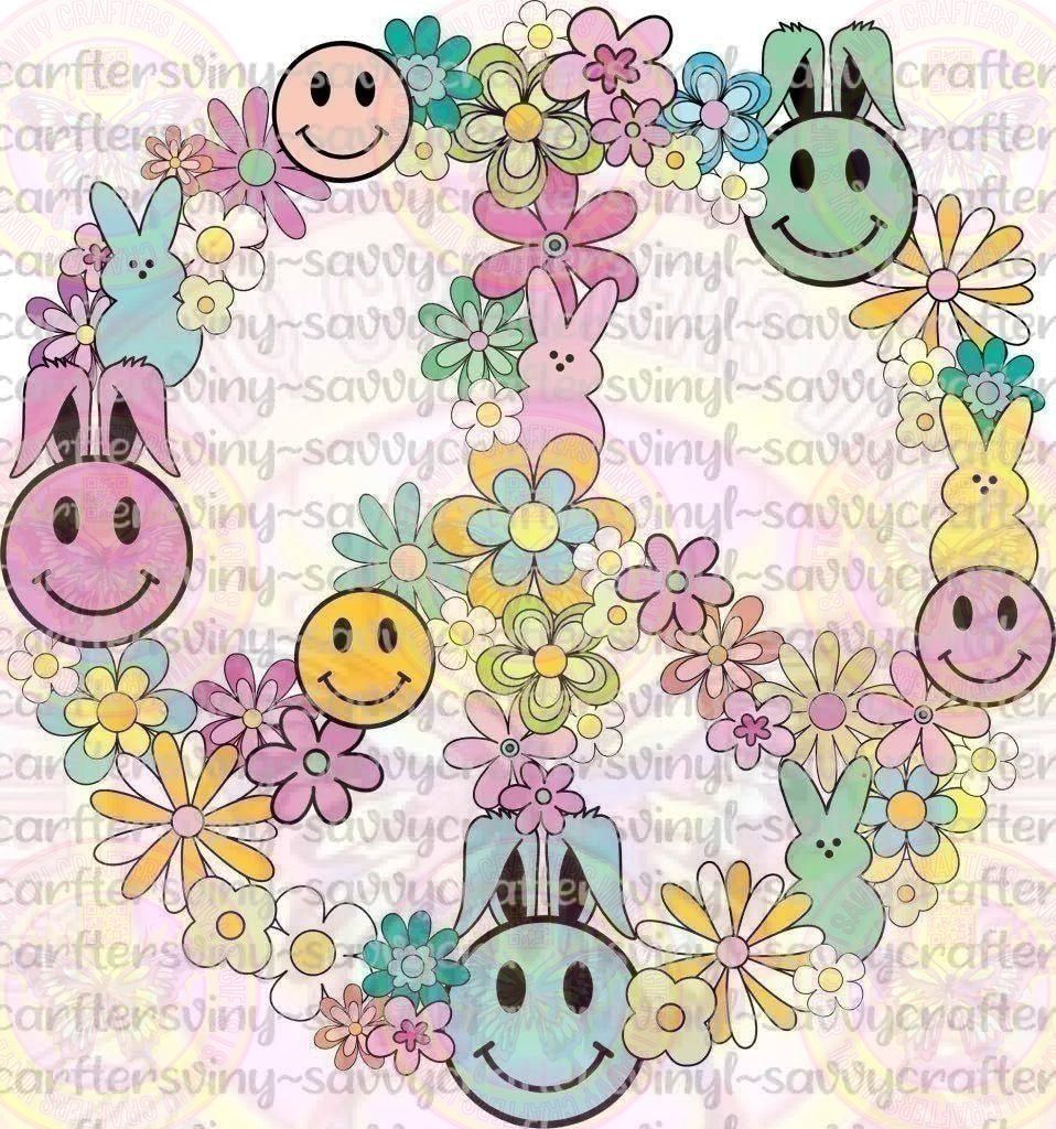 Easter Peace Sign - Savvy Crafters Vinyl & Gifts