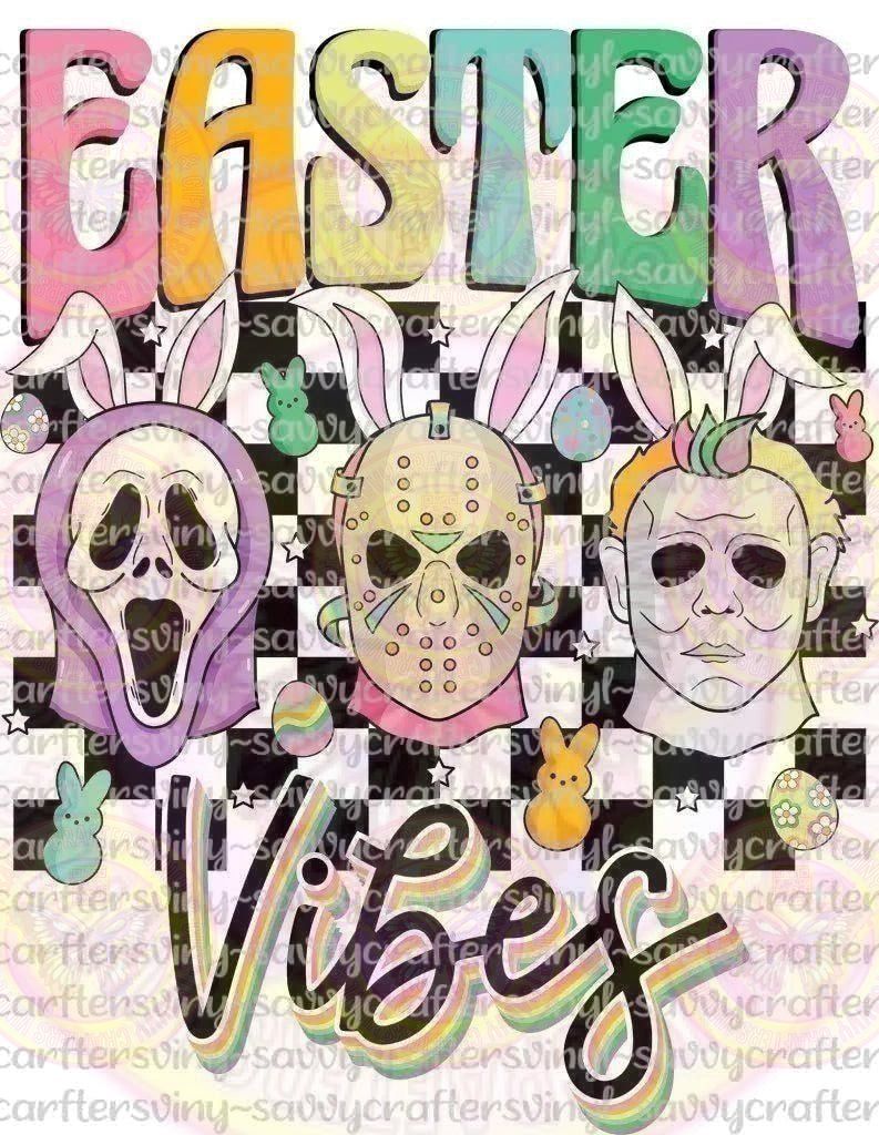 Easter Vibes Checker - Savvy Crafters Vinyl & Gifts