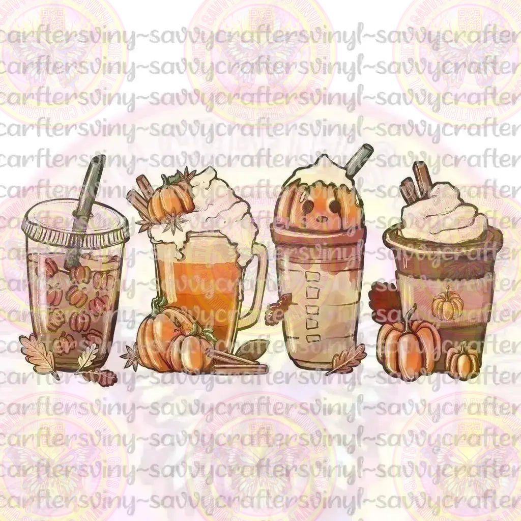 Fall Lattes - Savvy Crafters Vinyl & Gifts