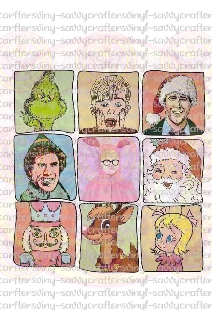 Favorite Christmas Movies Tiles - Savvy Crafters Vinyl & Gifts