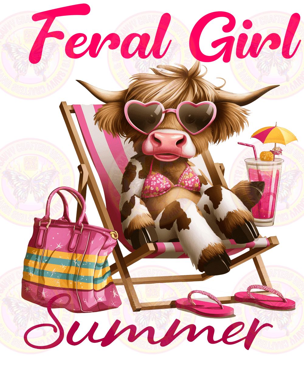 Feral Girl Cummer Cow - Savvy Crafters Vinyl & Gifts