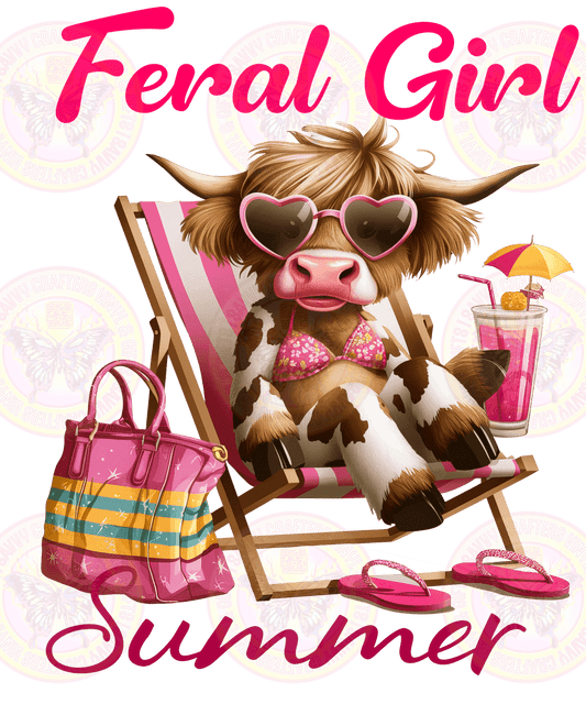 Feral Girl Cummer Cow - Savvy Crafters Vinyl & Gifts