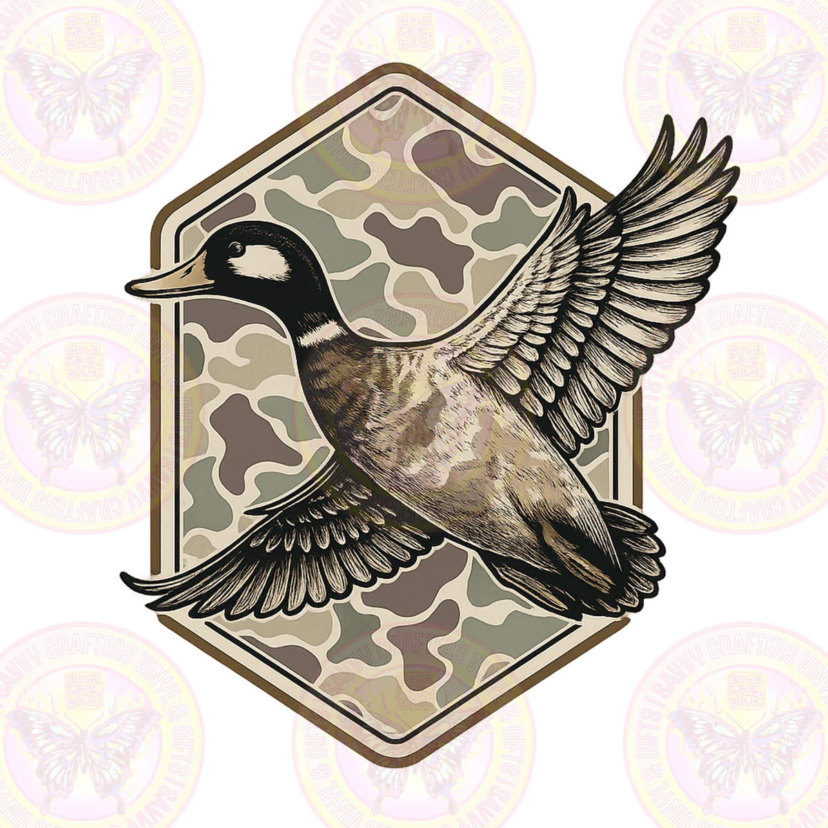 Flying Mallard Patch - Savvy Crafters Vinyl & Gifts