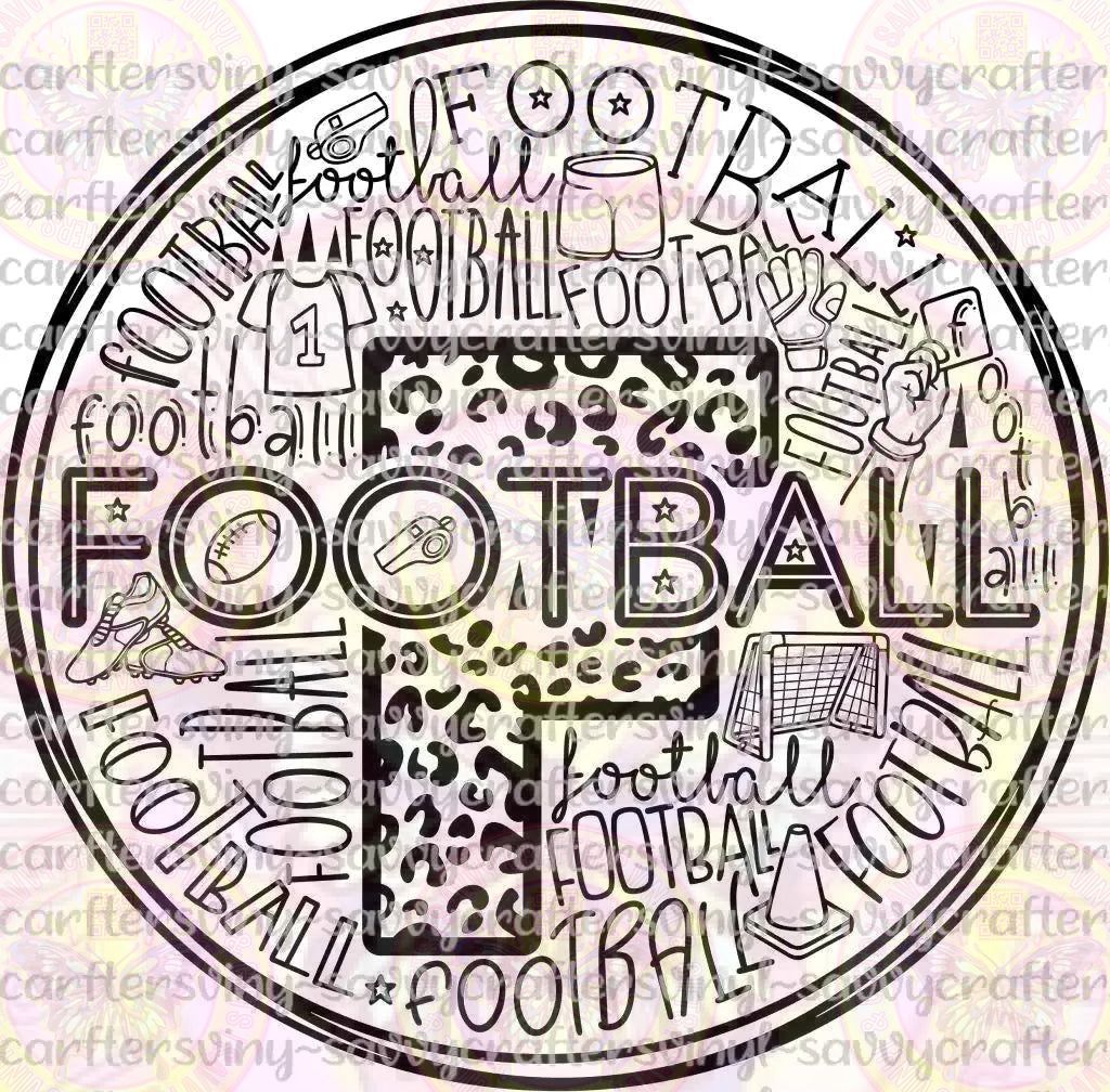 Football/Soccer Typography 2 - Savvy Crafters Vinyl & Gifts