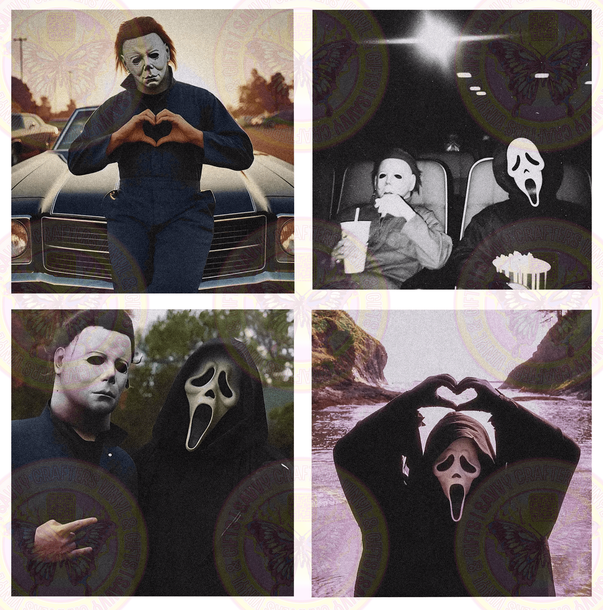 Full of heart Horror Buddies Nostalgia Collage - Savvy Crafters Vinyl & Gifts